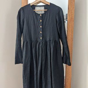 Black Linen Dress